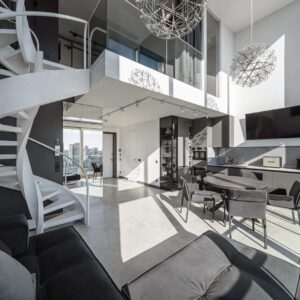 penthouse with rooftop terrace in Kyiv for rent